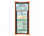 WhiteCoat Clipboard® Trifold - Orange Respiratory Therapy Edition
